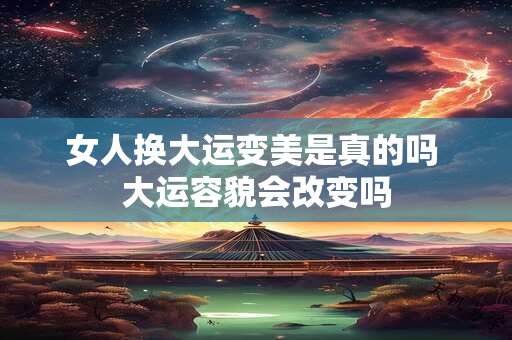 女人换大运变美是真的吗 大运容貌会改变吗