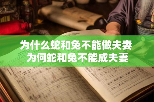 为什么蛇和兔不能做夫妻 为何蛇和兔不能成夫妻