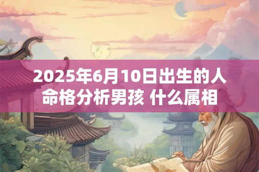 2025年6月10日出生的人命格分析男孩 什么属相
