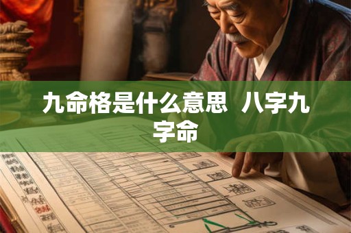 九命格是什么意思  八字九字命