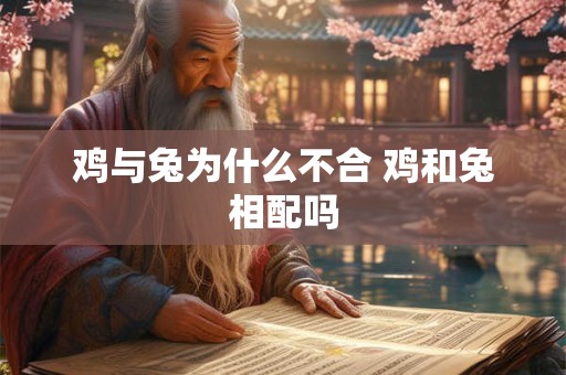 鸡与兔为什么不合 鸡和兔相配吗