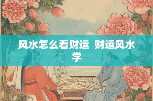 风水怎么看财运  财运风水学