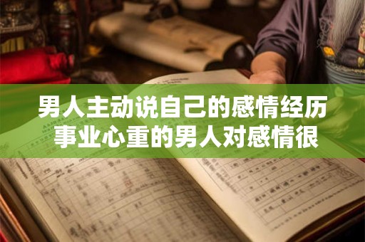 男人主动说自己的感情经历 事业心重的男人对感情很淡