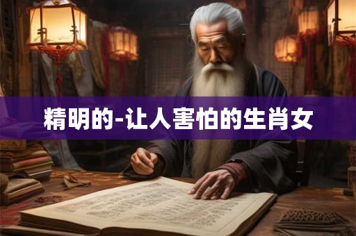 精明的-让人害怕的生肖女