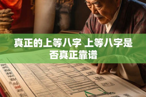 真正的上等八字 上等八字是否真正靠谱