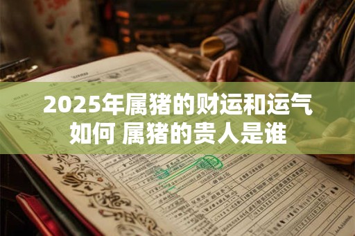 2025年属猪的财运和运气如何 属猪的贵人是谁