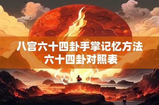 八宫六十四卦手掌记忆方法 六十四卦对照表