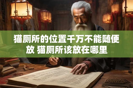 猫厕所的位置千万不能随便放 猫厕所该放在哪里