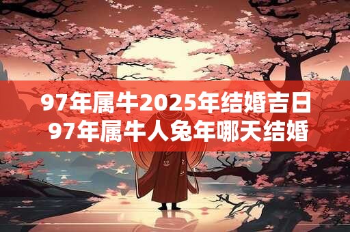 97年属牛2025年结婚吉日 97年属牛人兔年哪天结婚好 97年属牛2025年结婚吉日 97年属牛人兔年哪天结婚好