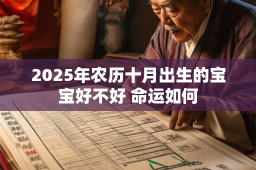 2025年农历十月出生的宝宝好不好 命运如何 2025年农历十月出生的宝宝好不好 命运如何