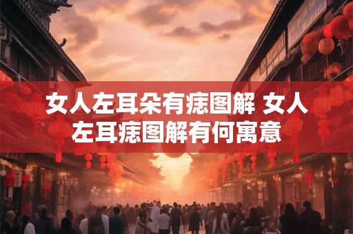 女人左耳朵有痣图解 女人左耳痣图解有何寓意