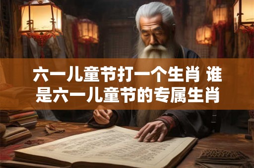 六一儿童节打一个生肖 谁是六一儿童节的专属生肖