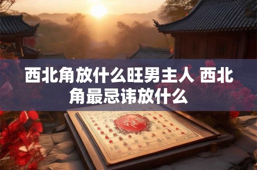 西北角放什么旺男主人 西北角最忌讳放什么