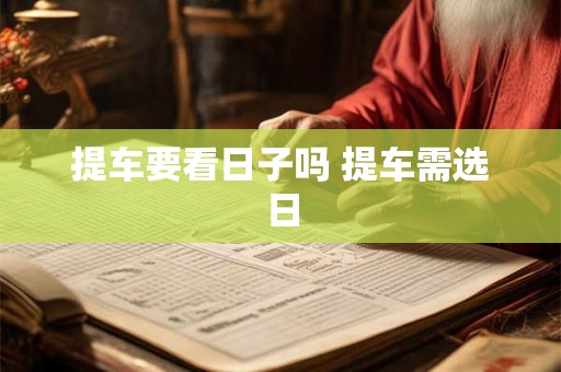 提车要看日子吗 提车需选日