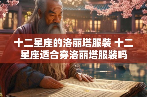 十二星座的洛丽塔服装 十二星座适合穿洛丽塔服装吗