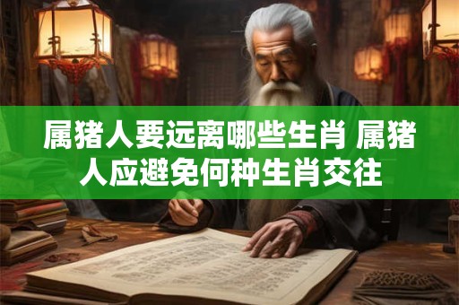 属猪人要远离哪些生肖 属猪人应避免何种生肖交往