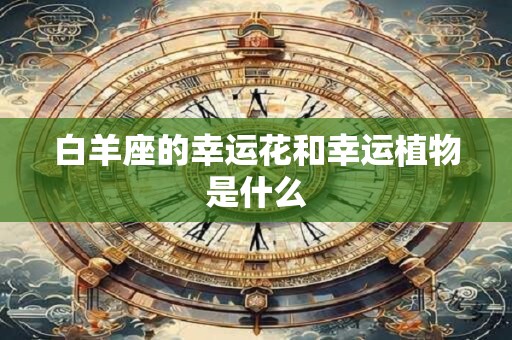 白羊座的幸运花和幸运植物是什么