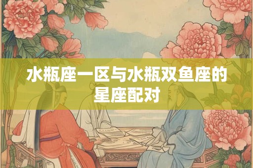 水瓶座一区与水瓶双鱼座的星座配对