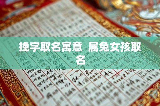 挽字取名寓意  属兔女孩取名