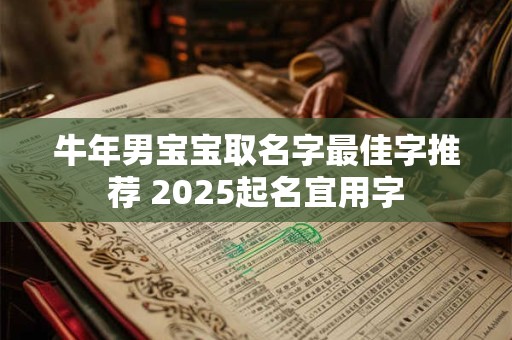 牛年男宝宝取名字最佳字推荐 2025起名宜用字