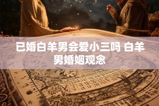 已婚白羊男会爱小三吗 白羊男婚姻观念