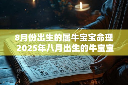 8月份出生的属牛宝宝命理 2025年八月出生的牛宝宝取名