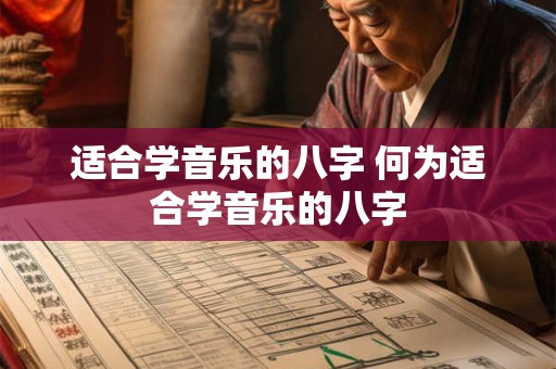 适合学音乐的八字 何为适合学音乐的八字