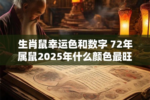 生肖鼠幸运色和数字 72年属鼠2025年什么颜色最旺