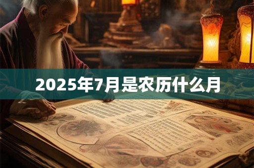 2025年7月是农历什么月