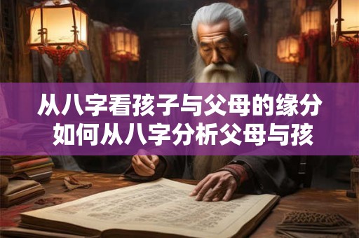 从八字看孩子与父母的缘分 如何从八字分析父母与孩子的缘分