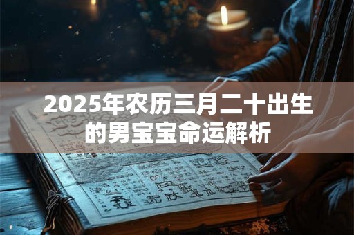 2025年农历三月二十出生的男宝宝命运解析