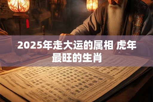 2025年走大运的属相 虎年最旺的生肖
