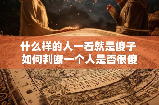 什么样的人一看就是傻子 如何判断一个人是否很傻
