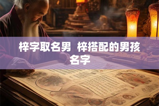 梓字取名男  梓搭配的男孩名字