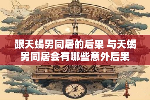 跟天蝎男同居的后果 与天蝎男同居会有哪些意外后果
