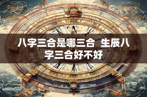 八字三合是哪三合  生辰八字三合好不好