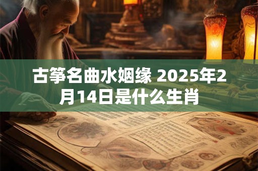 古筝名曲水姻缘 2026年2月14日是什么生肖