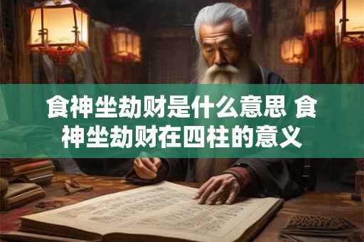 食神坐劫财是什么意思 食神坐劫财在四柱的意义