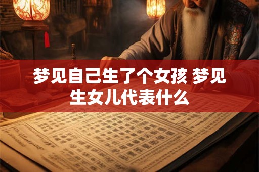 梦见自己生了个女孩 梦见生女儿代表什么