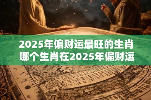 2025年偏财运最旺的生肖 哪个生肖在2025年偏财运最旺