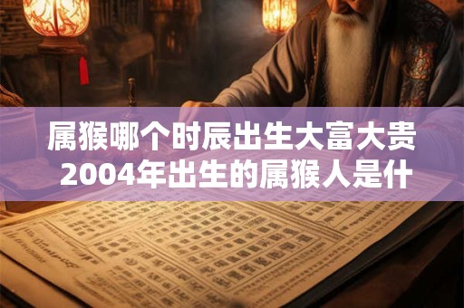 属猴哪个时辰出生大富大贵 2004年出生的属猴人是什么命