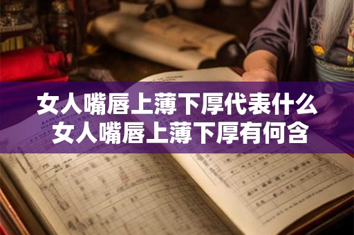 女人嘴唇上薄下厚代表什么 女人嘴唇上薄下厚有何含义