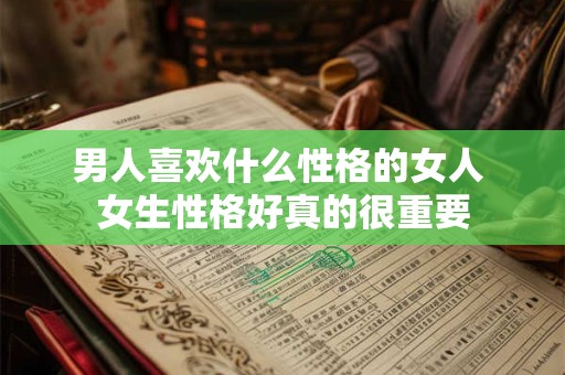 男人喜欢什么性格的女人 女生性格好真的很重要