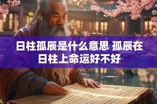 日柱孤辰是什么意思 孤辰在日柱上命运好不好