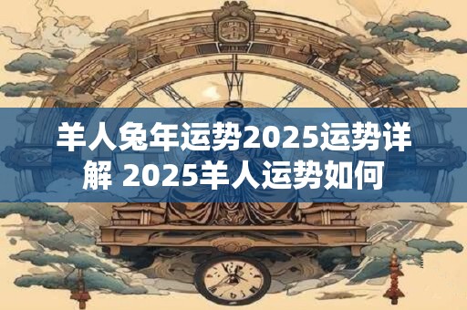 羊人兔年运势2025运势详解 2025羊人运势如何