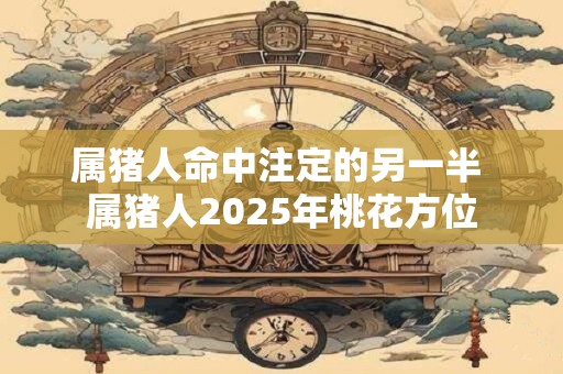 属猪人命中注定的另一半 属猪人2025年桃花方位