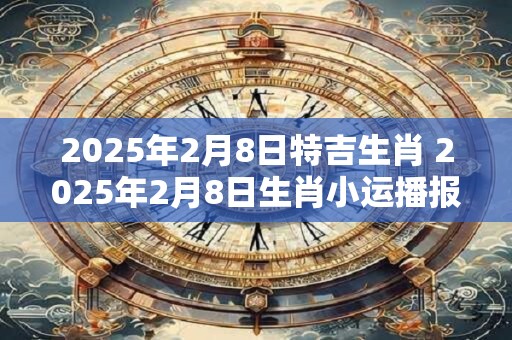 2025年2月8日特吉生肖 2025年2月8日生肖小运播报