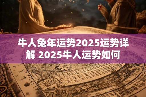 牛人兔年运势2025运势详解 2025牛人运势如何