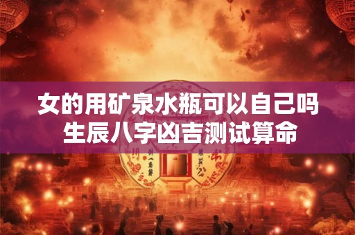 女的用矿泉水瓶可以自己吗 生辰八字凶吉测试算命