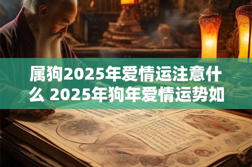 属狗2025年爱情运注意什么 2025年狗年爱情运势如何